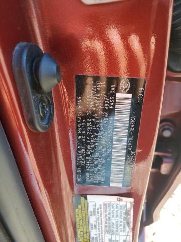 4T1BE32K75U083464 - 2005 TOYOTA CAMRY LE RED photo 12