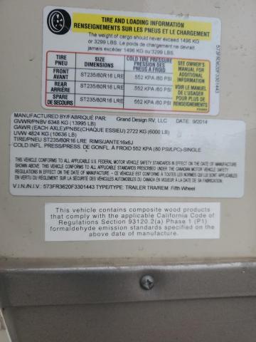 573FR3620F3301443 - 2015 GRAN REFLECTION ბეჟი ფოტო 10