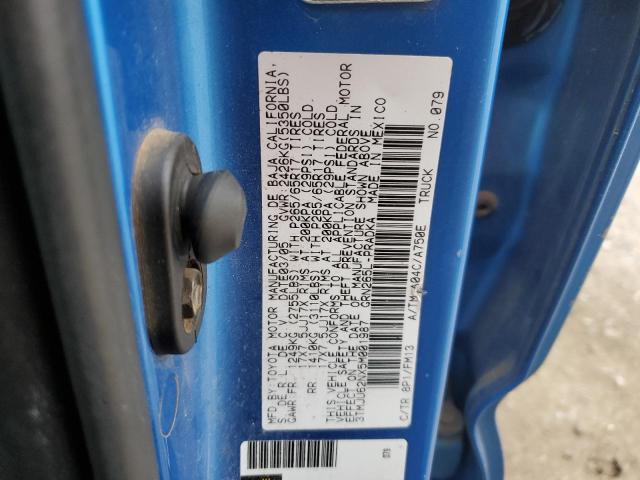 3TMJU62NX5M001987 - 2005 TOYOTA TACOMA DOUBLE CAB PRERUNNER BLUE photo 12