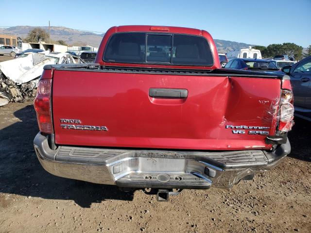 5TEJU62N27Z391103 - 2007 TOYOTA TACOMA DOUBLE CAB PRERUNNER RED photo 6