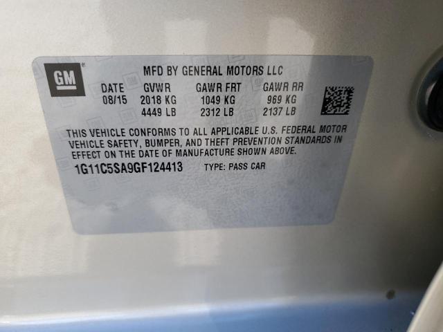 1G11C5SA9GF124413 - 2016 CHEVROLET MALIBU LIM LT 金色 照片 12