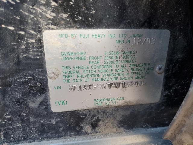 JF1SG65674H752926 - 2004 SUBARU FORESTER 2.5XS Noir photo 14