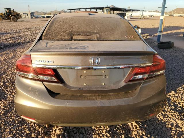 19XFB2F96DE221685 - 2013 HONDA CIVIC EXL ნაცრისფერი ფოტო 6