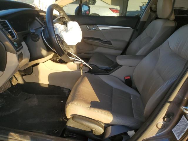 19XFB2F96DE221685 - 2013 HONDA CIVIC EXL ნაცრისფერი ფოტო 7