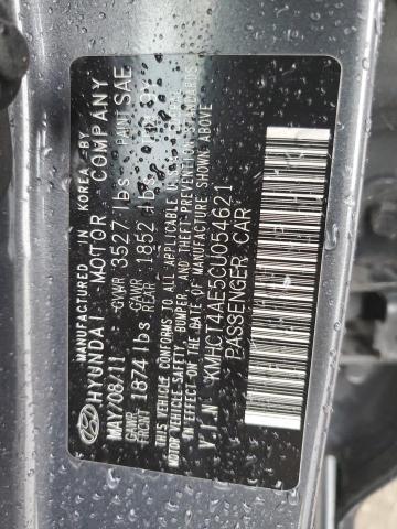 KMHCT4AE5CU054621 - 2012 HYUNDAI ACCENT GLS Bordeaux Foto 12