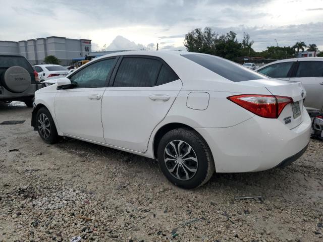 2T1BURHE7FC342383 - 2015 TOYOTA COROLLA L WHITE photo 2