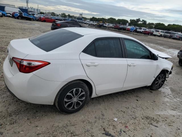 2T1BURHE7FC342383 - 2015 TOYOTA COROLLA L WHITE photo 3