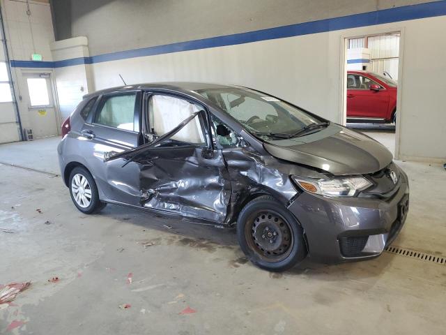 3HGGK5H51FM717262 - 2015 HONDA FIT LX GRAY photo 4