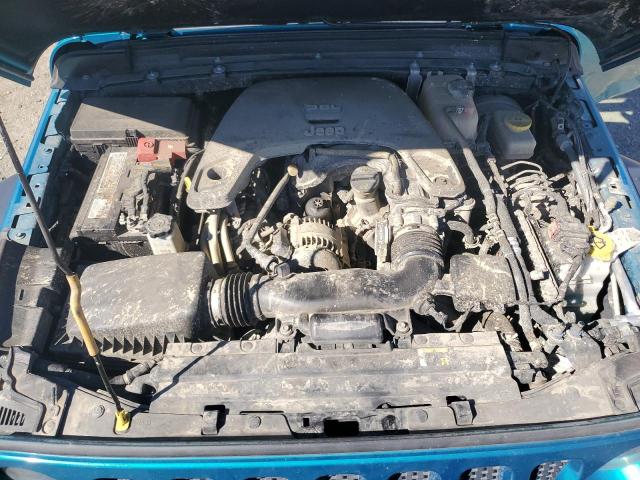 1C4HJXDG2LW177053 - 2020 JEEP WRANGLER U SPORT Turquesa foto 11