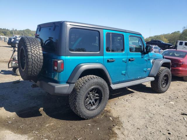 1C4HJXDG2LW177053 - 2020 JEEP WRANGLER U SPORT Turquesa foto 3