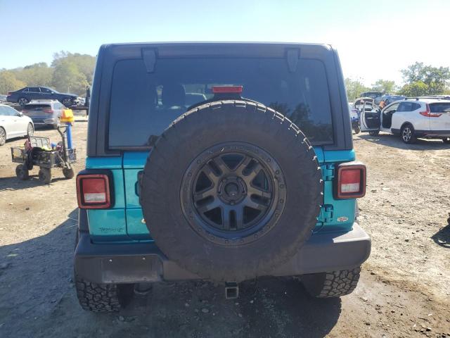 1C4HJXDG2LW177053 - 2020 JEEP WRANGLER U SPORT Turquesa foto 6