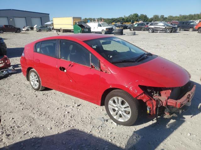 JHMZE2H70DS001597 - 2013 HONDA INSIGHT EX RED photo 4
