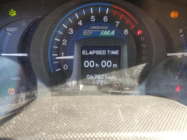 JHMZE2H70DS001597 - 2013 HONDA INSIGHT EX RED photo 9