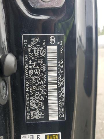 JTKJF5C79B3017558 - 2011 TOYOTA SCION TC BLACK photo 12