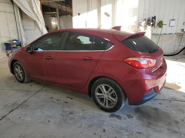3G1BE6SM7HS572354 - 2017 CHEVROLET CRUZE LT RED photo 2