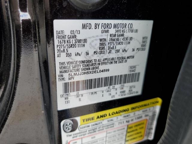 5LMJJ3H5XDEL04599 - 2013 LINCOLN NAVIGATOR L BLACK photo 13