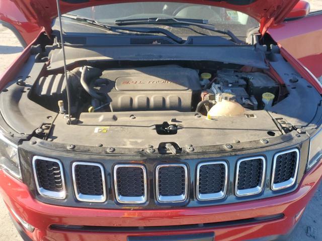 3C4NJDBB5JT232462 - 2018 JEEP COMPASS LATITUDE Czerwony zdjęcie 12