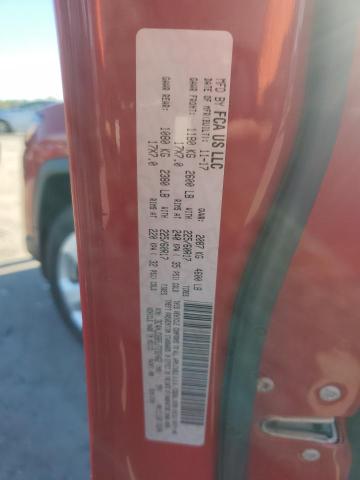 3C4NJDBB5JT232462 - 2018 JEEP COMPASS LATITUDE Czerwony zdjęcie 13