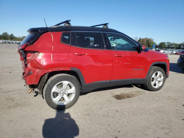 3C4NJDBB5JT232462 - 2018 JEEP COMPASS LATITUDE Czerwony zdjęcie 3