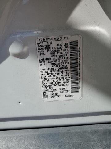 JN8AT2MT7JW467303 - 2018 NISSAN ROGUE S Weiß Foto 14