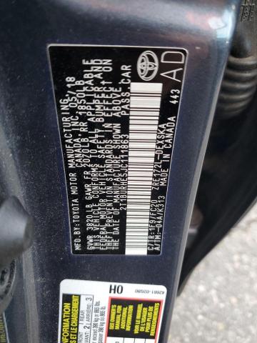 2T1BURHE5JC111863 - 2018 TOYOTA COROLLA L 灰色 照片 13