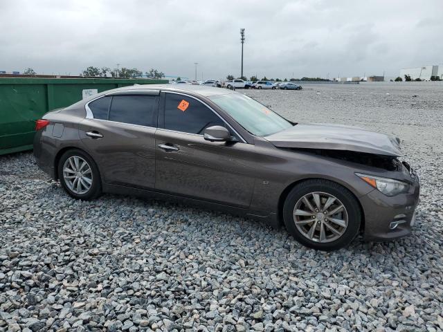 JN1BV7AP9FM341125 - 2015 INFINITI Q50 BASE بني صورة 4