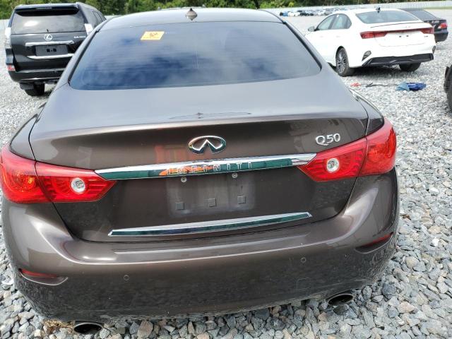 JN1BV7AP9FM341125 - 2015 INFINITI Q50 BASE بني صورة 6