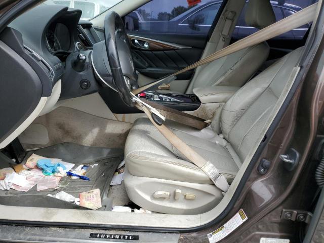 JN1BV7AP9FM341125 - 2015 INFINITI Q50 BASE بني صورة 7