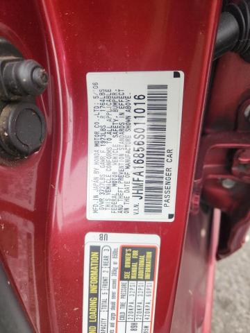 JHMFA16856S011016 - 2006 HOND CIVIC EX Srebrny zdjęcie 12