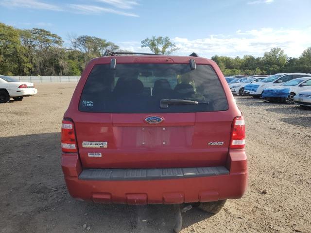 1FMCU93178KA60444 - 2008 FORD ESCAPE XLT წითელი ფოტო 6