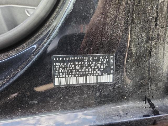 3VW5M7BU8RM003349 - 2024 VOLKSWAGEN JETTA S أسود صورة 12