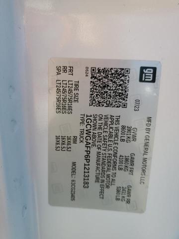 1GCWGAFP6P1213183 - 2023 CHEVROLET EXPRESS G2500 白色 照片 12