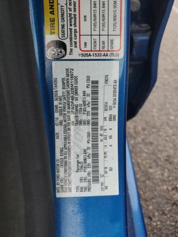 3FADP4BJ2BM118972 - 2011 FORD FIESTA SE 蓝色 照片 12