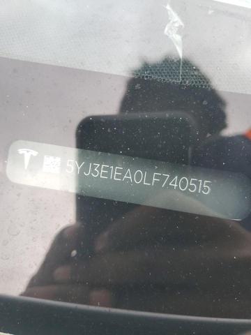 5YJ3E1EA0LF740515 - 2020 TESLA MODEL 3 白色 照片 13