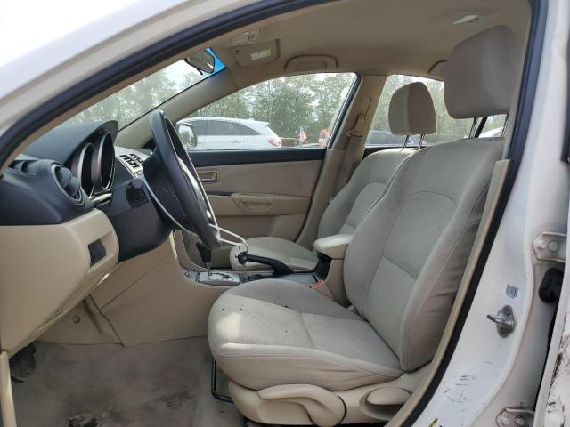 JM1BK12F581806979 - 2008 MAZDA 3 I WHITE photo 7