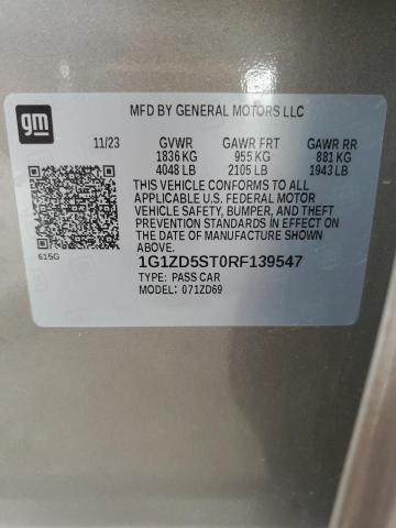 1G1ZD5ST0RF139547 - 2024 CHEVROLET MALIBU LT Brązowy zdjęcie 13