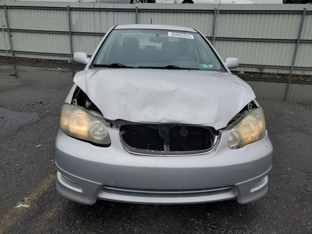 2T1BR32E25C360702 - 2005 TOYOTA COROLLA CE SILVER photo 5