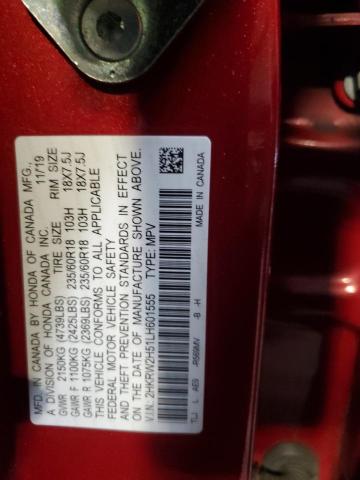2HKRW2H51LH601555 - 2020 HONDA CR-V EX Qırmızı foto 13