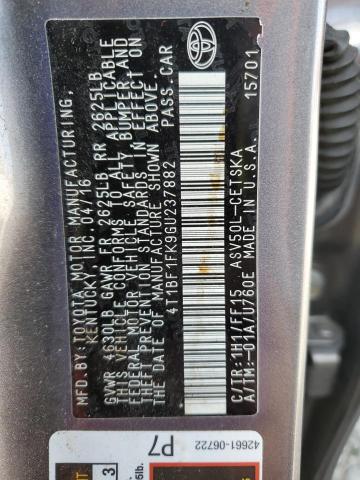 4T1BF1FK9GU237882 - 2016 TOYOTA CAMRY LE Gri fotoğraf 12