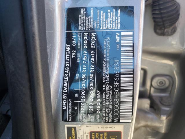 WDCGG8HB0BF666834 - 2011 MERCEDES-BENZ GLK 350 4MATIC SILVER photo 13