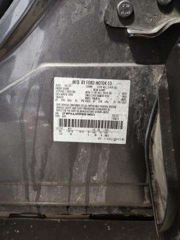 2FMPK4J95RBB14063 - 2024 FORD EDGE SEL ნაცრისფერი ფოტო 13