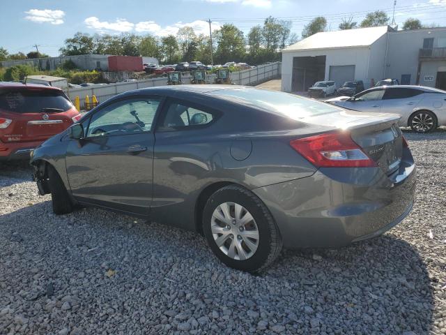 2HGFG3B50CH506090 - 2012 HONDA CIVIC LX GRAY photo 2