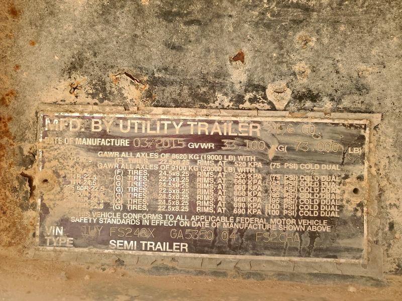 1UYFS248XGA535004 - 2016 UTILITY TRAILER Серебристый фото 10