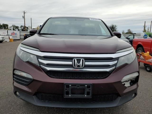 5FNYF6H55HB057263 - 2017 HONDA PILOT EXL მუქწითელი ფოტო 5