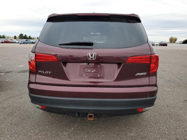 5FNYF6H55HB057263 - 2017 HONDA PILOT EXL მუქწითელი ფოტო 6