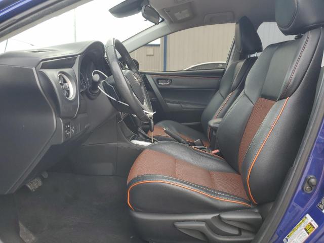 5YFBURHE9JP792786 - 2018 TOYOTA COROLLA L BLUE photo 7