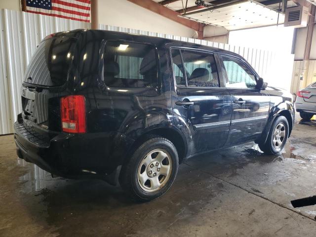 5FNYF4H22DB079628 - 2013 HONDA PILOT LX BLACK photo 3