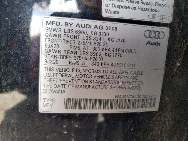 WA1AV74L39D008760 - 2009 AUDI Q7 PRESTIGE 黑色 照片 13