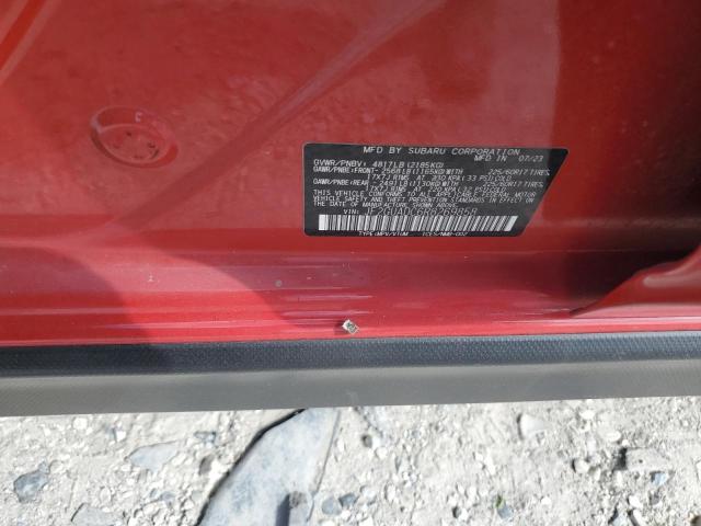 JF2GUADC6R8269858 - 2024 SUBARU CROSSTREK PREMIUM RED photo 13