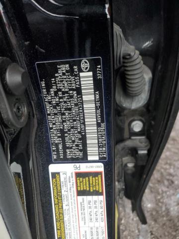 4T4BF1FK6ER437251 - 2014 TOYOTA CAMRY L BLACK photo 12